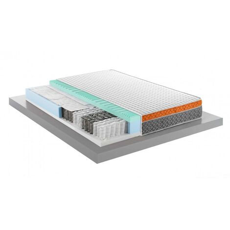 MENTOR MATRIMONIALE 180x200 Athena MED 4D R EVO DISP. MEDICO DETRAIBILE H26, a 9 zone di portanza differenziata, sfoderabile e lavabile.