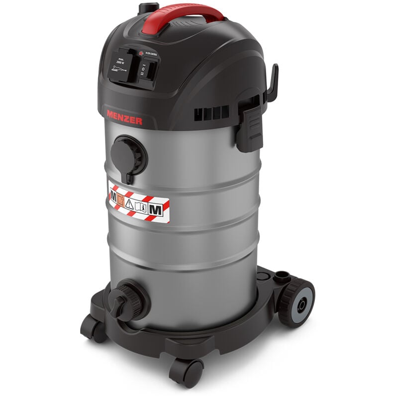 Menzer - Aspirateur de Sécurité (Aspirateur Eau et Poussière) vcm 330, Classe de Poussière m, 30 Litres, Équipement Antistatique Complet