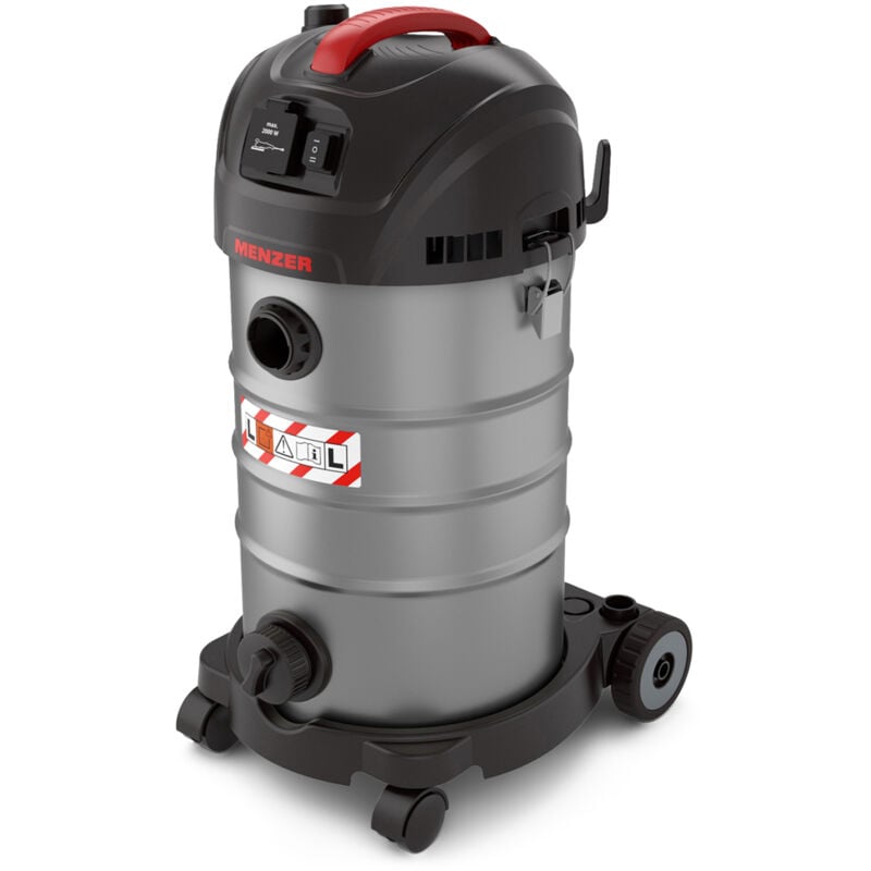 Menzer - Aspirateur de Sécurité (Aspirateur Eau et Poussière) vcl 330 Antistatic, Équipement Antistatique Complet, Classe de Poussière l, 30 Litres