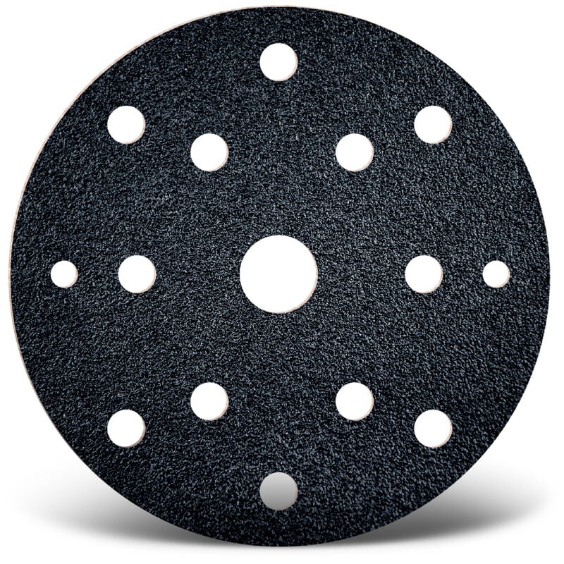 Black Dischi abrasivi velcrati, 150 mm, 15 fori