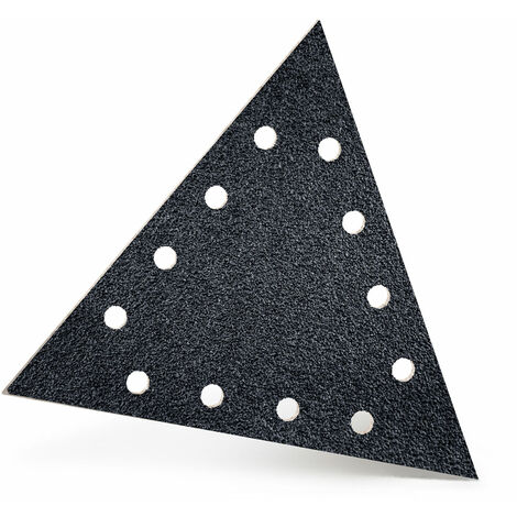 MENZER Black Disques abrasifs auto-agrippants, 290 x 250 mm, 12 trous, p. Ponceuses à plâtre, Carbure de silicium (Lot de 2) G16