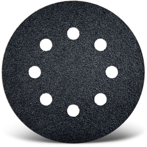 MENZER Black Klett-Schleifscheiben, 125 mm, 8-Loch, f. Exzenterschleifer, Siliciumcarbid (25 Stk.) K36
