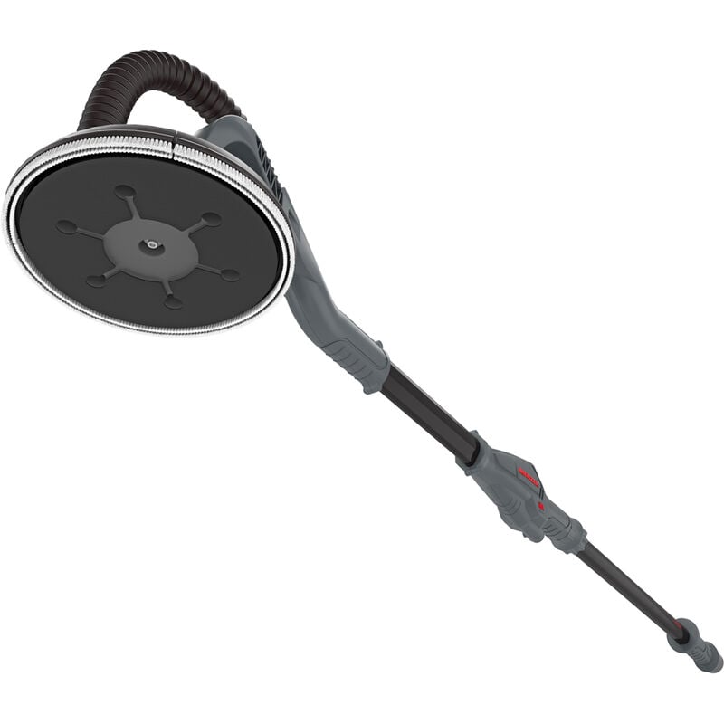 Menzer - Levigatrice a Collo Lungo lhs 225 vario con Tecnica Telescopica, per una Levigatura Quasi Priva di Polvere, incluso Set di Dischi Abrasivi
