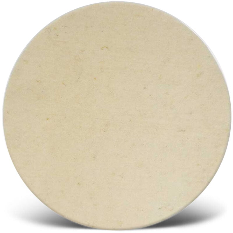 Pads Disques en laine (véritable), 406 mm p. Monobrosses, Laine naturelle feutrée (Lot de 5) - Menzer