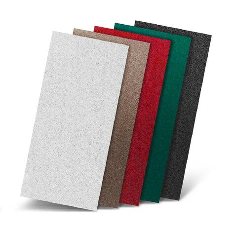 MENZER Pads Pad manuali, 250 x 115 mm, p. Levigatrici manuali, Poliestere (10 Pz.) nero