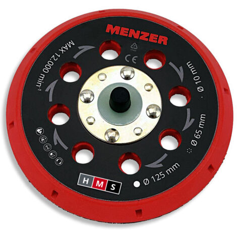 MENZER Plateau de Ponçage à Perforations Multiples 125 mm Medium pour MENZER ETS 125
