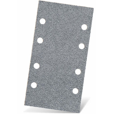 MENZER Platinum Feuilles abrasives auto-agrippantes, 180 x 93 mm, 8 trous, p. Ponceuses vibrantes, Corindon semi-supérieur (Lot de 50) G150