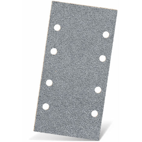 MENZER Platinum Feuilles abrasives auto-agrippantes, 186 x 93 mm, 8 trous, p. Ponceuses vibrantes, Corindon semi-supérieur (Lot de 50) G240