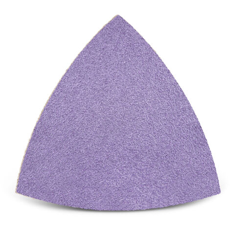 MENZER Purple HD Feuilles abrasives auto-agrippantes, 82 mm, p. Ponceuses delta, Mix céramique (Lot de 50) G120
