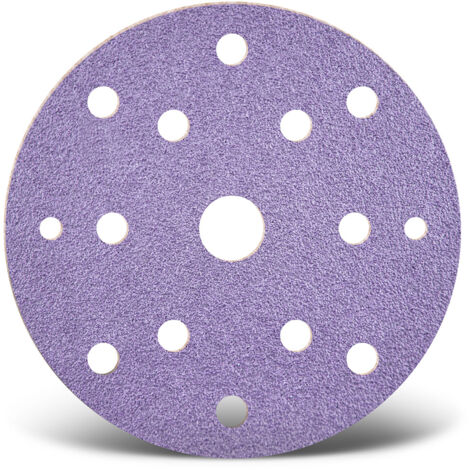 MENZER Purple HD Klett-Schleifscheiben, 150 mm, 15-Loch, f. Exzenterschleifer, Keramik-Mix (50 Stk.) K400