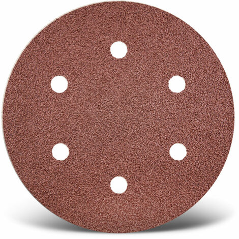 MENZER Black Dischi Abrasivi Velcro 150 Mm 9 Fori G40 – Carburo Di Silicio Per Levigatrici Rotorbitali, Ideali Per Pietra E Intonaco (50 Pz)