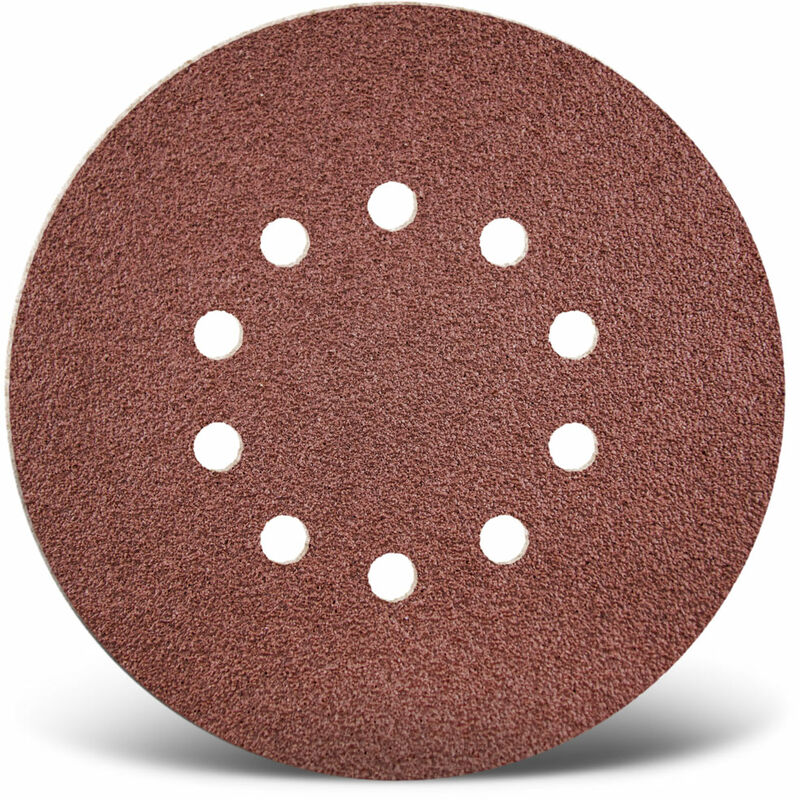 Menzer - Red Dischi abrasivi velcrati, 225 mm, 10