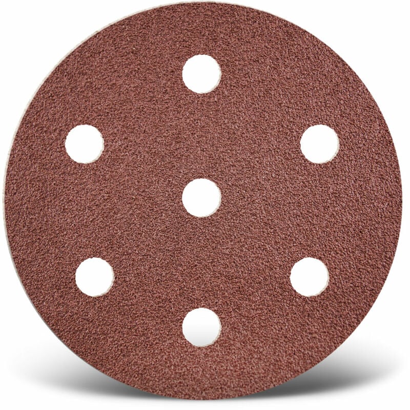 Menzer - Red Dischi abrasivi velcrati, 90 mm, 7