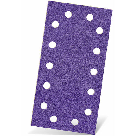 MENZER Titanium HD Carte abrasive velcrate, 230 x 115 mm, 14 fori, p. Levigatrici orbitali, Miscela di ceramica (50 Pz.) G800