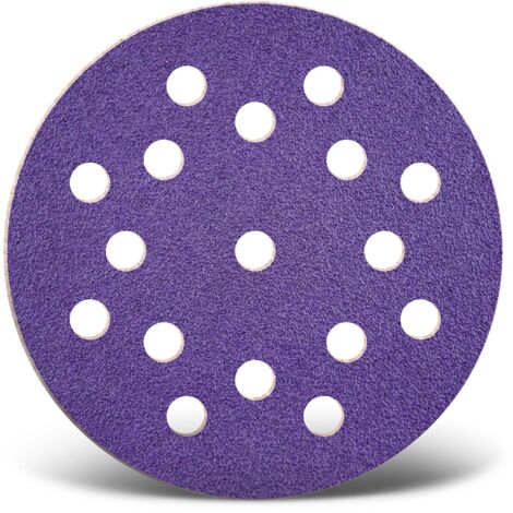 MENZER Titanium HD Klett-Schleifscheiben, 125 mm, 17-Loch, f. Exzenterschleifer, Keramik-Mix (50 Stk.) K600