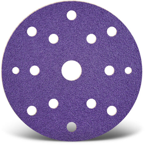 MENZER Titanium HD Klett-Schleifscheiben, 150 mm, 15-Loch, f. Exzenterschleifer, Keramik-Mix (50 Stk.) K60