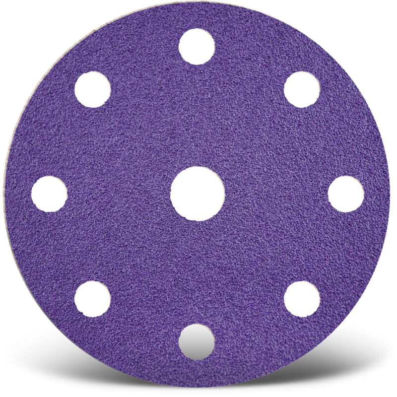 20x Exzenter Schleifscheiben 150mm – Körnung P1000, Wasserfest, Klett-Haftung, 15-Loch (grün)