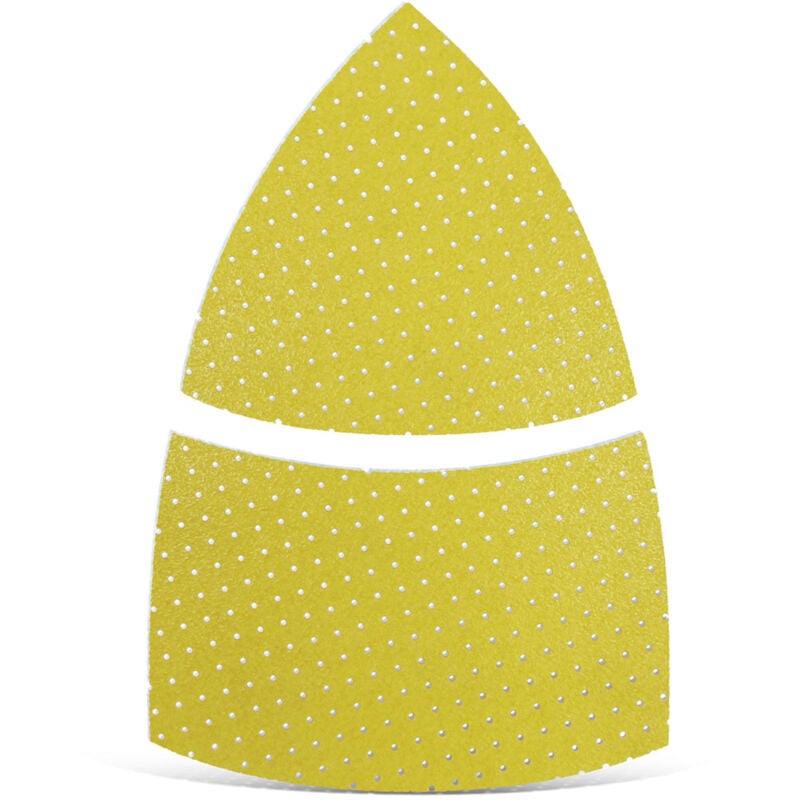 Ultrapad Feuilles abrasives auto-agrippantes, 93 / 62 x 102 mm, p. Ponceuses delta, Corindon supérieur blanc (Lot de 25) G60 - Menzer