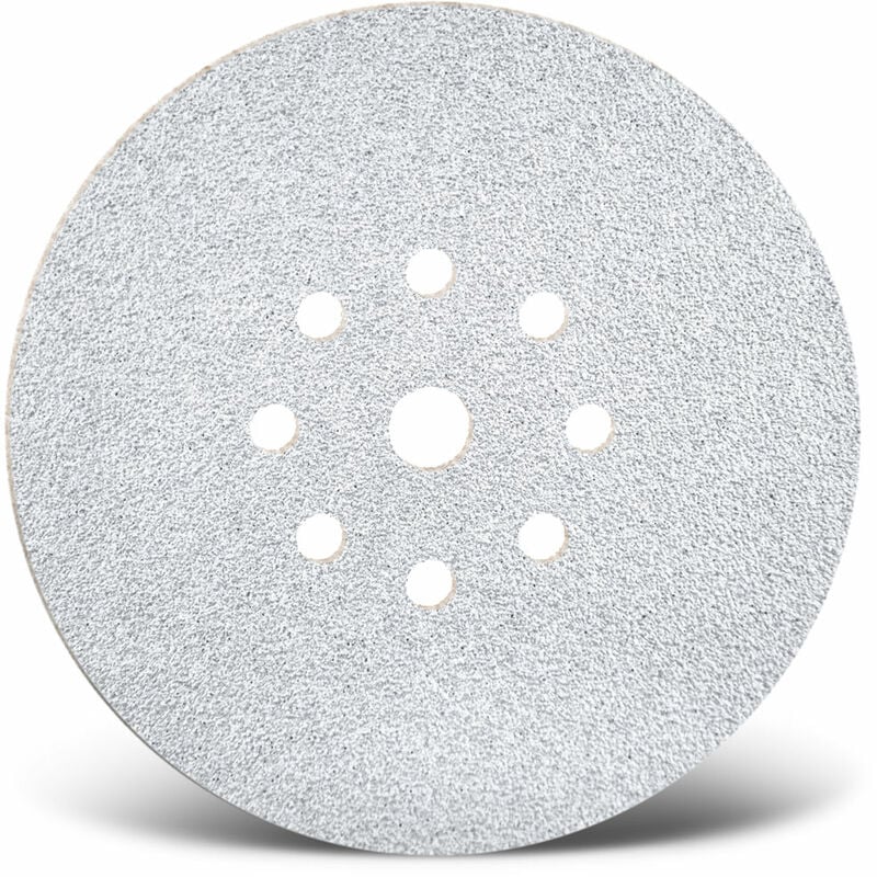 Menzer - White Dischi abrasivi velcrati, 225 mm, 9...