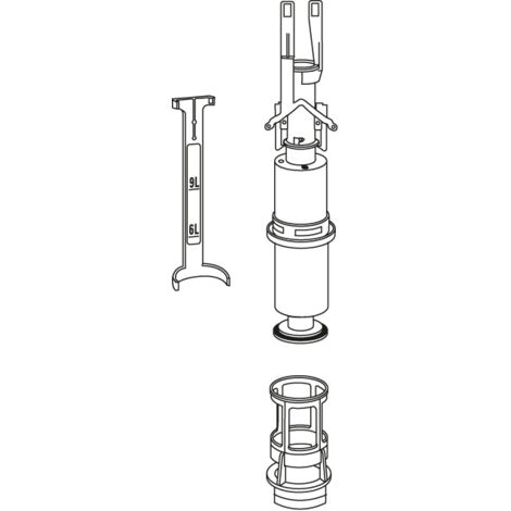 Mepa Ablaufventil-Set Unterputz-Spülkasten Sanicontrol A12, E11, E21, E31