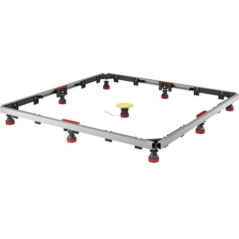 MEPA Montagerahmen SF Rechteck 120/120, Höhenverstellbar bis 190 mm - für Stahl, Acryl u. Mineralguss von 700 x 700 bis 1200 x 1200 mm - 150 182