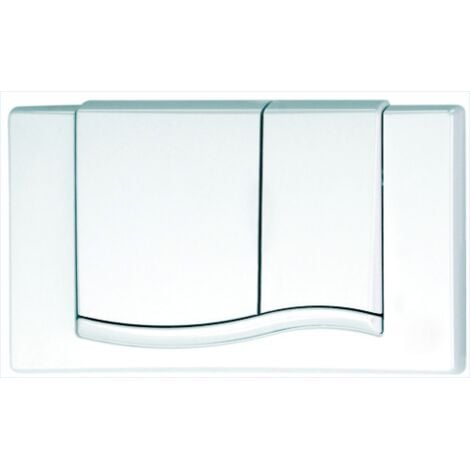 Mepa-Pauli und Menden Mepa Betaetigungsplatte MEPAWave Nr.420501 weiss 2-Meng.Technik 420501