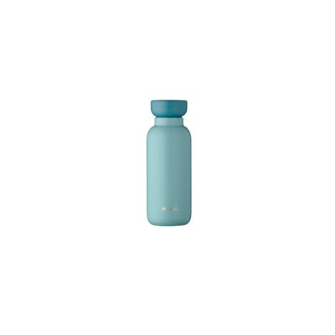 Mepal - Borraccia Ermetica Ellipse - Bottiglia Termica a Doppia Parete - Borraccia per Bere Fuori Casa - Caldo per 9 Ore e Freddo per 12 Ore - Acciaio Inossidabile - 350 ml - Nordic Green
