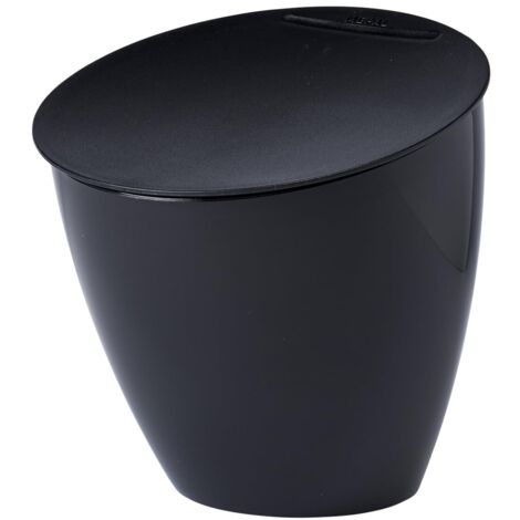 Mepal - Cestino per Rifiuti Organici Calypso - Piccolo Contenitore per Rifiuti con Coperchio - Ideale per l'Organizzazione della Cucina - Lavabile in Lavastoviglie - 2200 ml - Nordic black