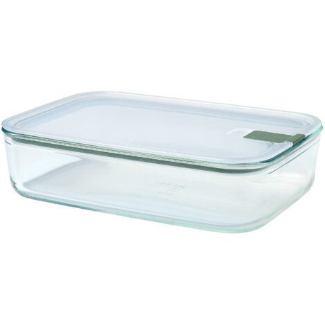 Mepal – Contenitore per alimenti in vetro EasyClip – Barattolo di vetro con coperchio e chiusura a scatto – Adatto per microonde, forno a vapore, forno e congelatore – 700 ml – Nordic sage