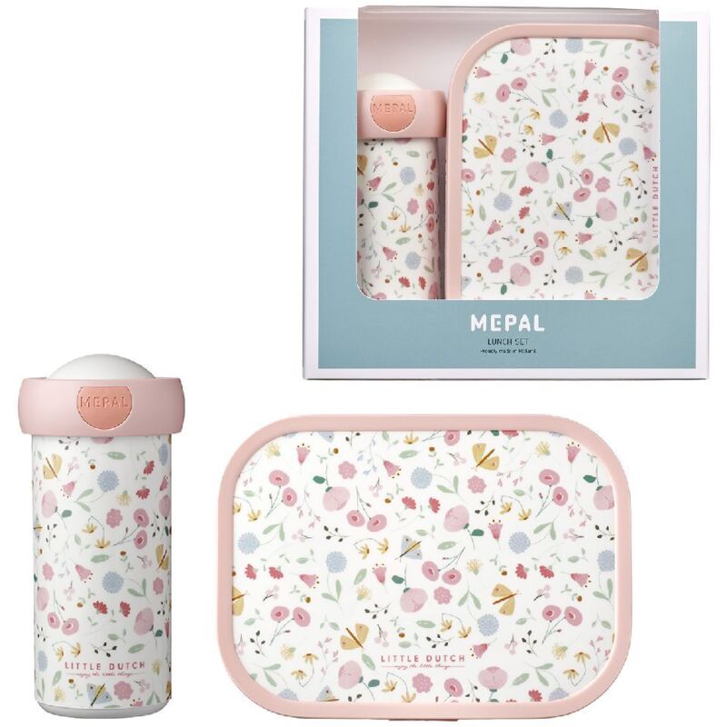 Coffret déjeuner Mepal Little Dutch Fleurs et Papillons