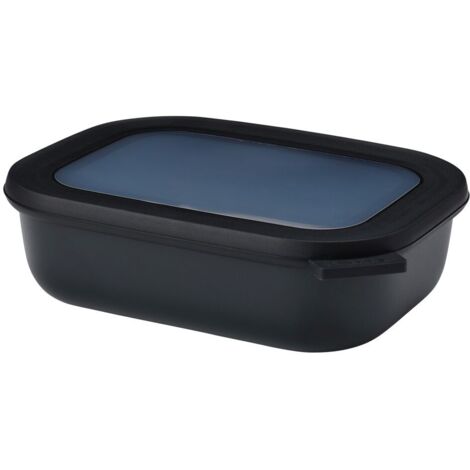 Mepal multi cuenco cirqula rectangular 1000 ml - negro nórdico