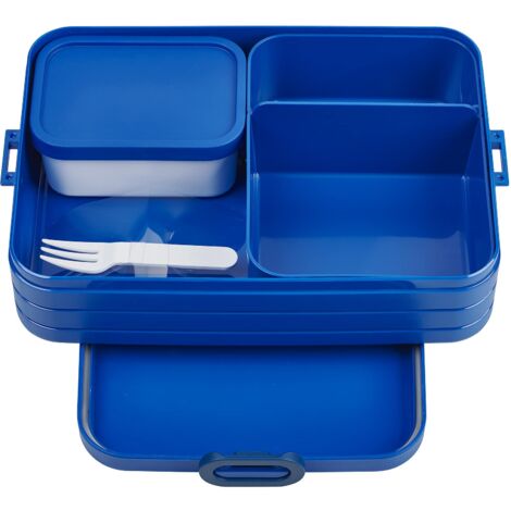 Mepal – Porta Pranzo Bento Take A Break Large – Sacco per il Pranzo con Bento Box – Porta Pranzo per Panini, Spuntini e Avanzi – Snack e Pranzo - 1500 ml - Vivid Blue