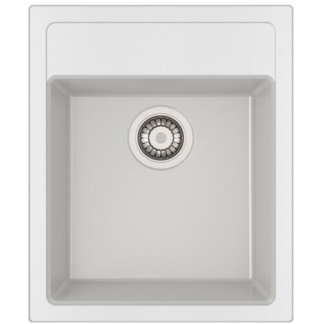Mepamsa CUBO 43.53 BLANCO - Fregadero De Cocina Acero 43 Cm 1 Cubeta 0 Escurridor Bajo Encimera