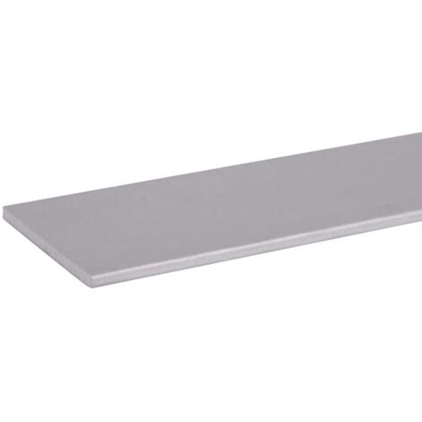 Méplat 15x2mm longueur 2m alu anodisé argent - DUVAL - 41-0102-7152