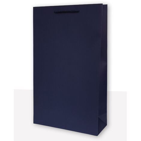 MER PLUS - Sachets cadeaux bleu marine (10 pièces) - Papier 120g