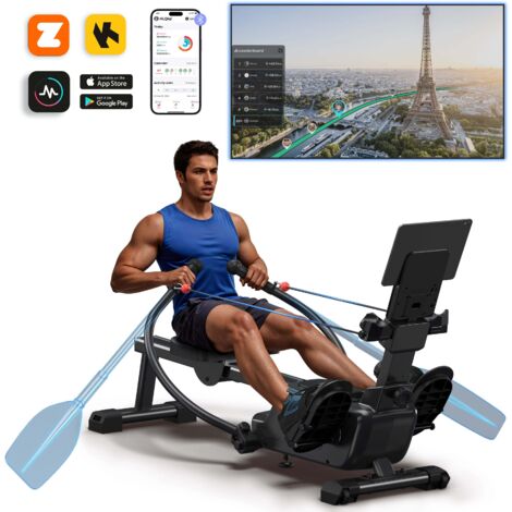 Rudergerät Mit 12 Widerstandsstufen, LCD-Display, Sit-up-Funktion