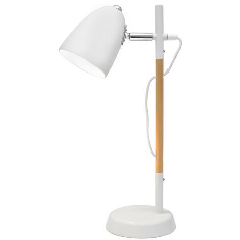 Lampe de bureau Led Giant Silva CEP bois et blanc - Lampes