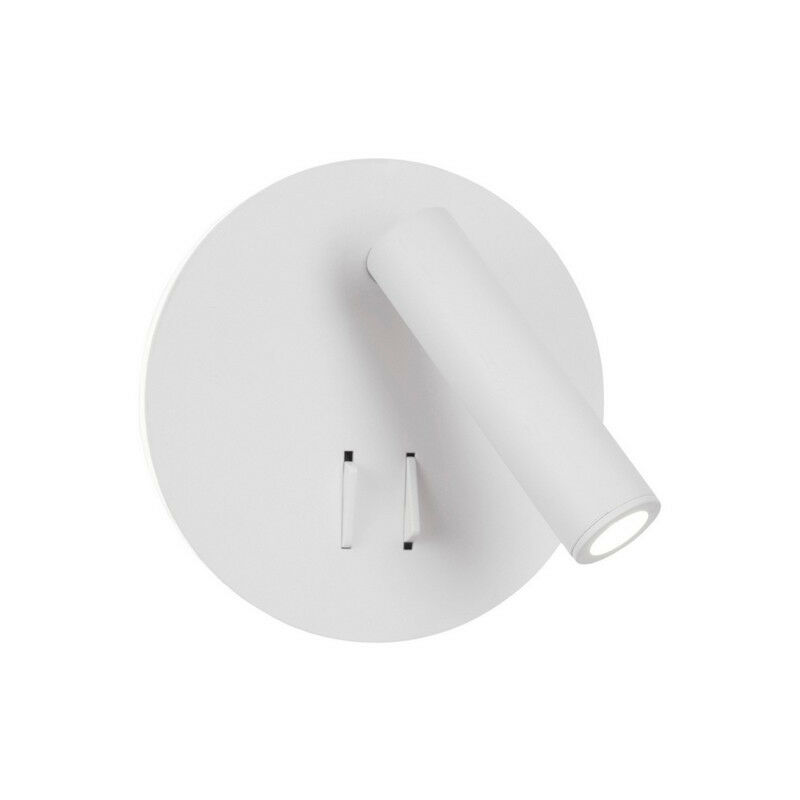 Image of Merano Burlington Lampada da Lettura Bianco Sabbia Alluminio Accesa LED Cree 9W 780Lm 3000K