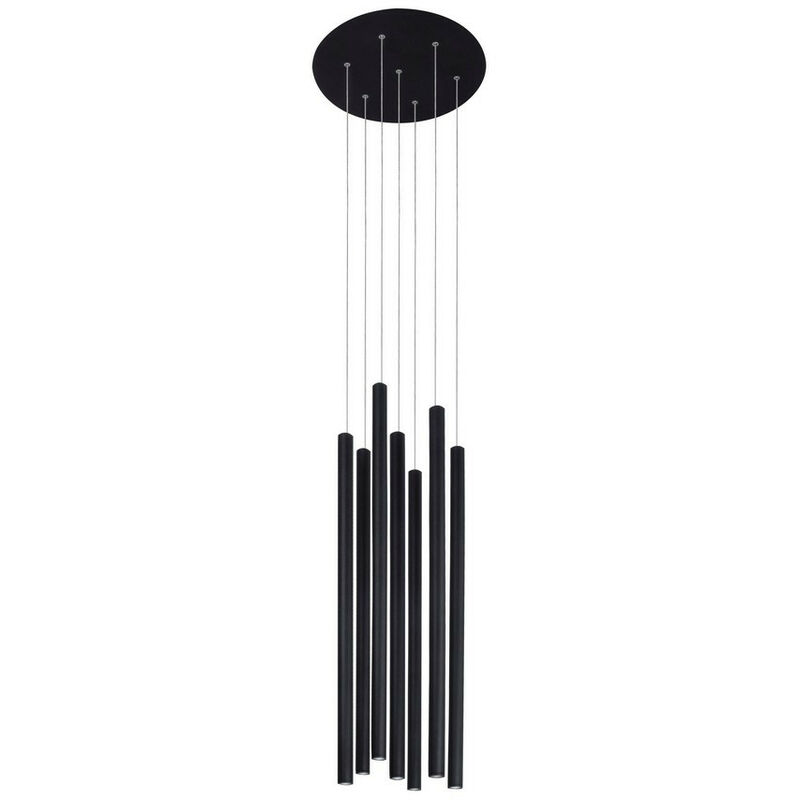 Cajon Plafoniera Sospensione 7 Luci Cluster Sandy