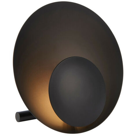 Merano Catania Lampe de Table Noir Mat