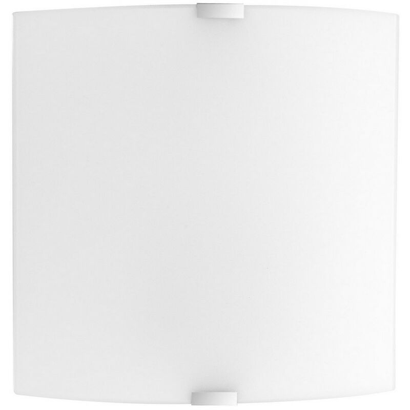 Delta Plafoniera da 26 cm a filo vetro bianco