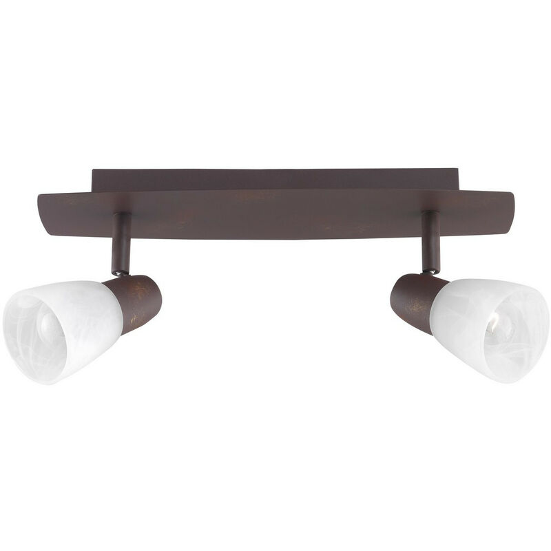 Ferryland Faretto Twin Soffitto 2 Luci Metallo
