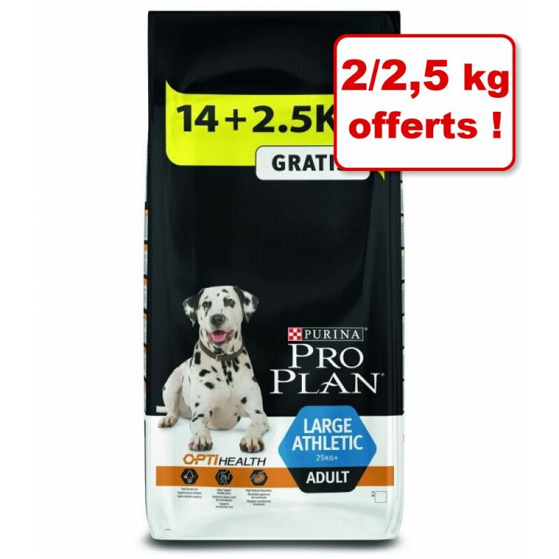 MercatoXL Croquettes PURINA PRO PLAN pour chien 12/14 kg + 2/2,5 kg offerts !: Medium Adult OPTIBALANCE (14 kg + 2,5 kg offerts)