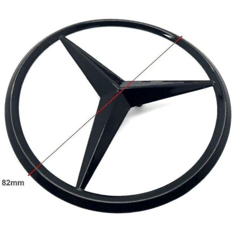 Mercedes Benz 3 Point Gloss Black Star Emblem Badge For All Mercedes C Class W205 & C63 Amg