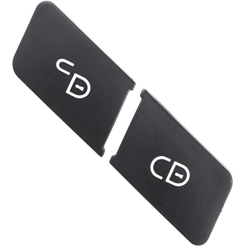 Mercedes E W212 S212 C207 A207 09-16 Cubiertas/botones de interruptor de cerradura de puerta delantera derecha, juego de 2 piezas