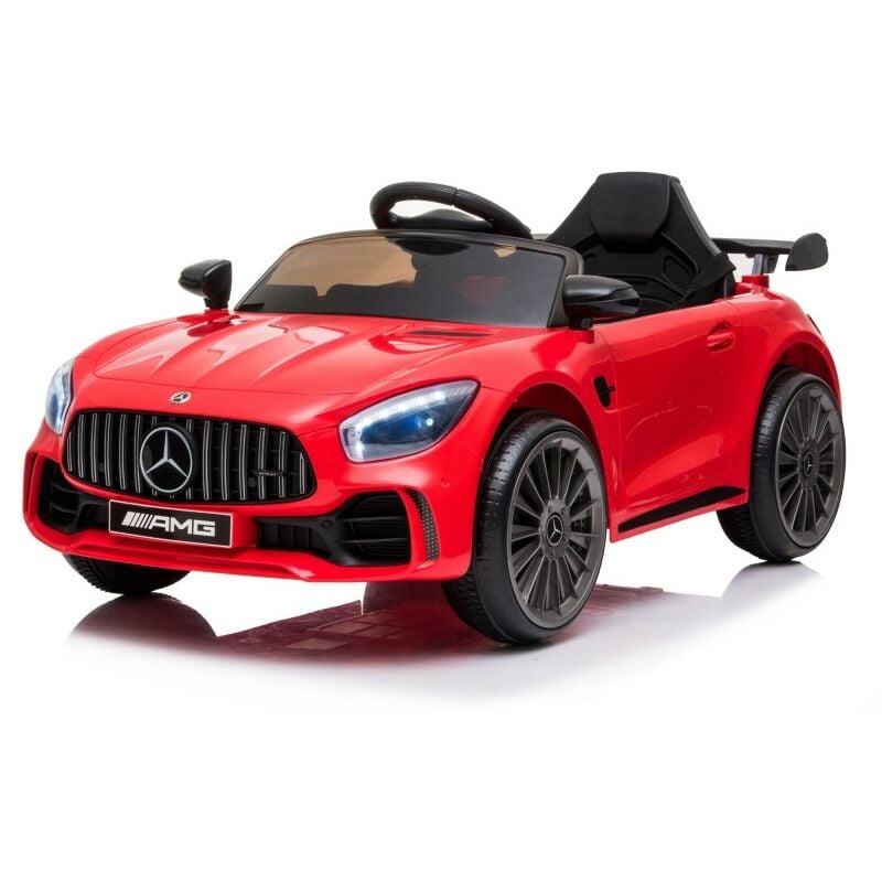 

Mercedes GTR AMG Coche eléctrico infantil (2 x25W) Marcha delant./traser. Faro, Musica, Mando parental - Rojo