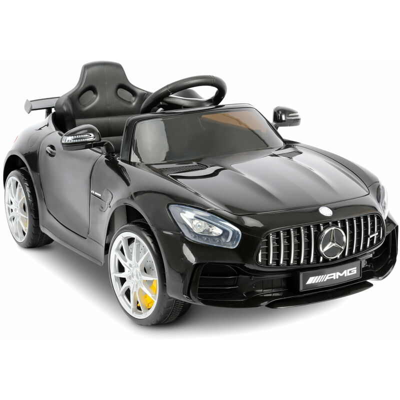 

Mercedes GTR Coche para niños Cabriolet eléctrico MP3 + Control remoto Coche de juguete Regalo de Navidad 102 x 62 x 53 cm, Negro - Negro