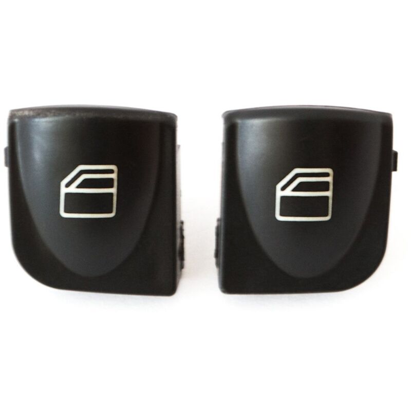 Mercedes W209 CLK-class 02-09 - Cubiertas para botones de interruptores de ventana en el panel izquierdo (juego de 2 piezas)