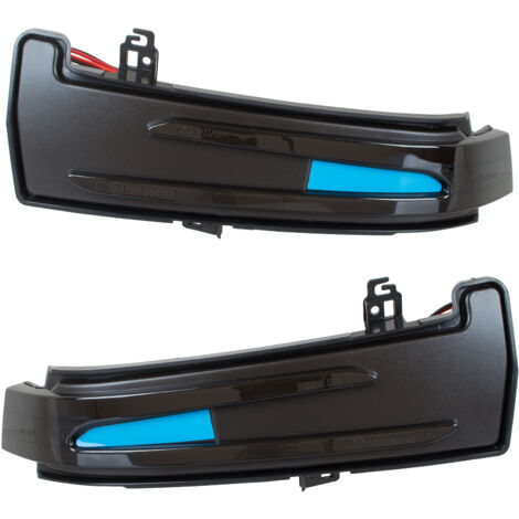 Mercedes W212 Clase E 2009- Espejo retrovisor izquierdo + derecho LED DIN脕MICO AHUMADO 2 uds. JUEGO