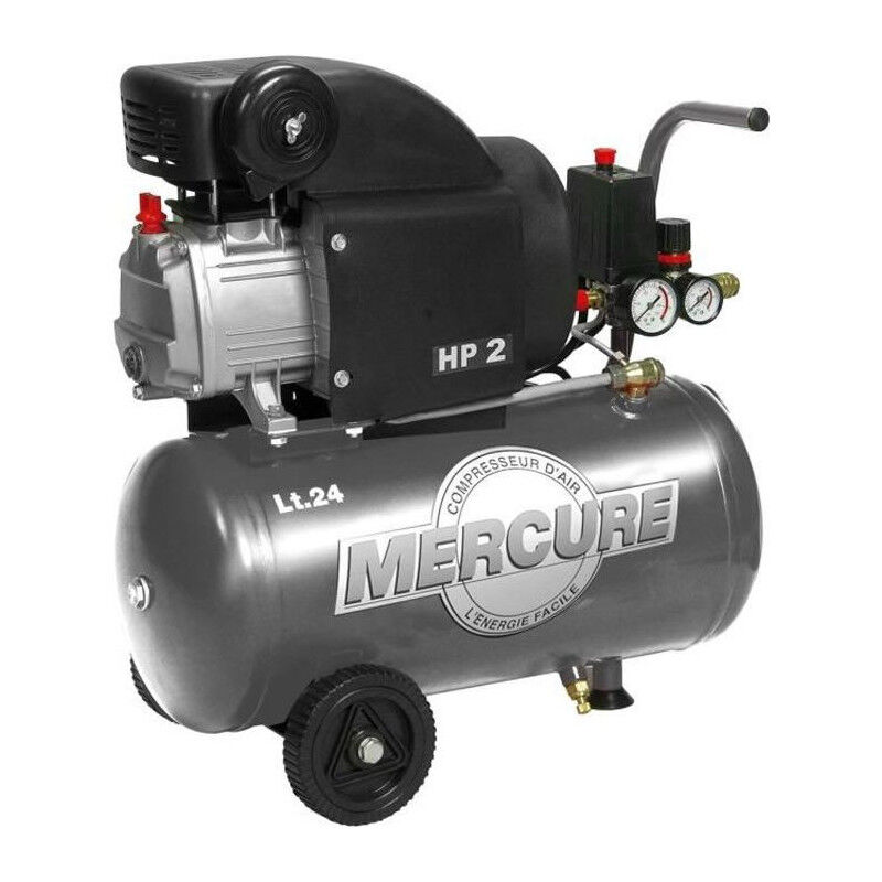 Mercure - Compresseur dair horizontal - 24 l - 2 cv